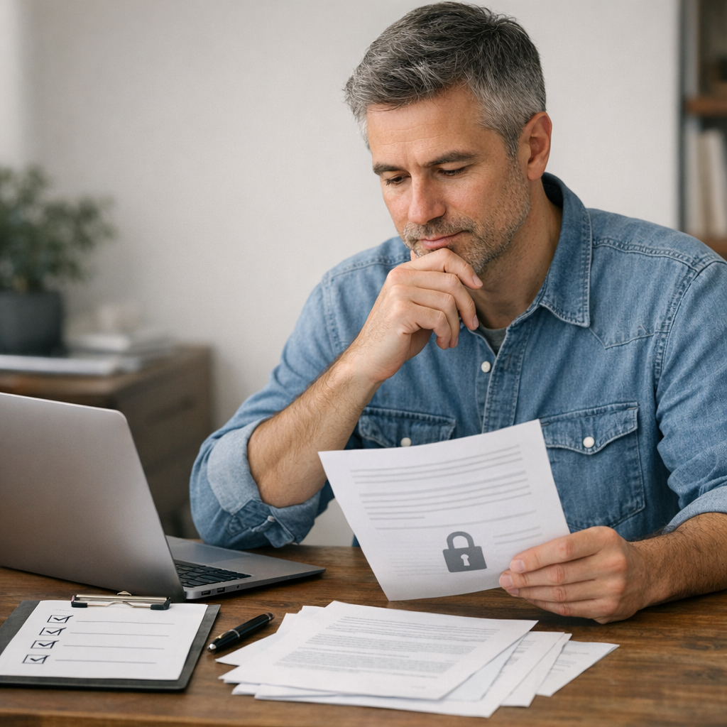 Handwerker hin und hergerissen zwischen Werkstatt und Schreibtisch